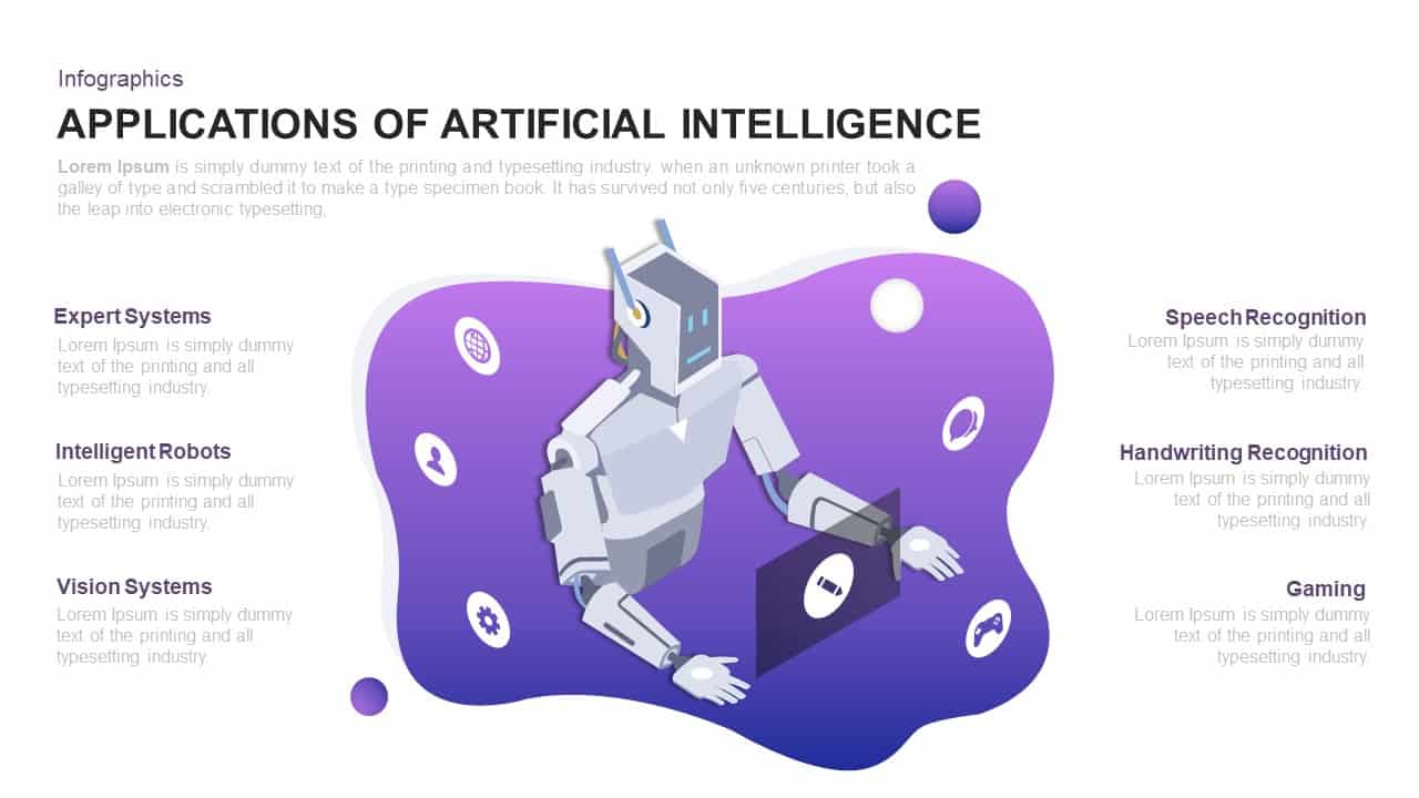 Applications of Artificial Intelligence PowerPoint Template