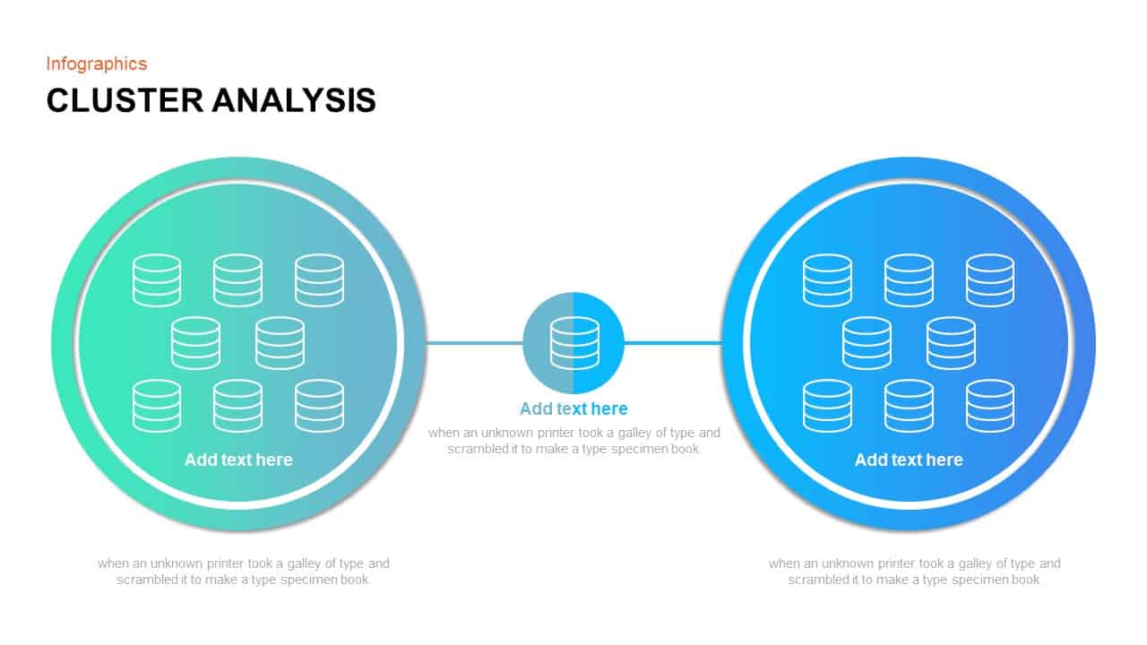 Cluster Diagram Template For Powerpoint And Keynote Presentation 5229