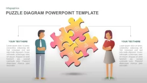 Puzzle PowerPoint template diagram