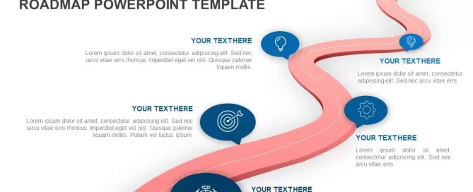 Roadmap PowerPoint template and Keynote