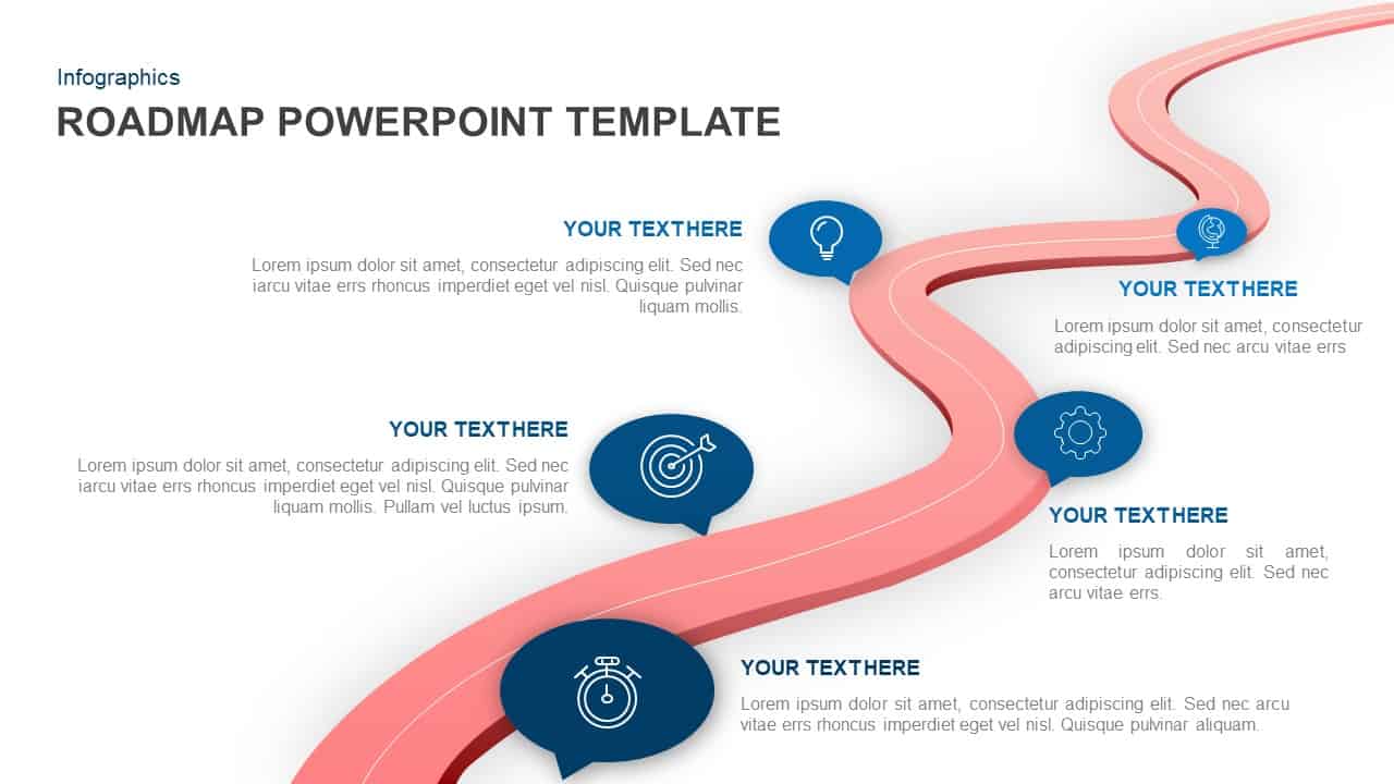 Roadmap PowerPoint template and Keynote