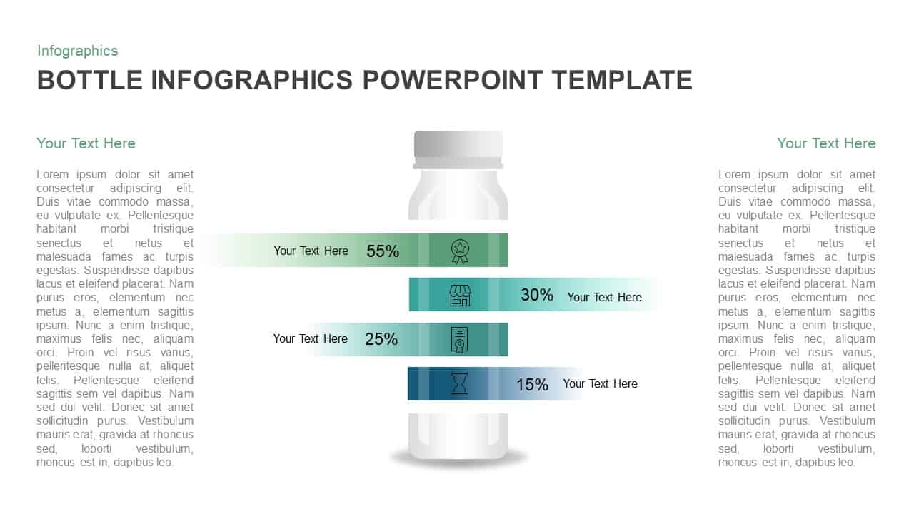 Bottle PowerPoint template and keynote