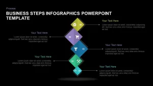 Business steps infographic template for PowerPoint and Keynote