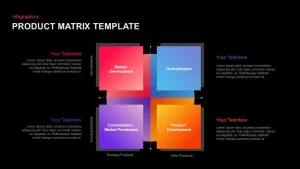 Product matrix template powerpoint template and keynote slide