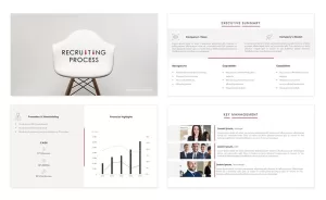 Recruiting process powerpoint presentation template