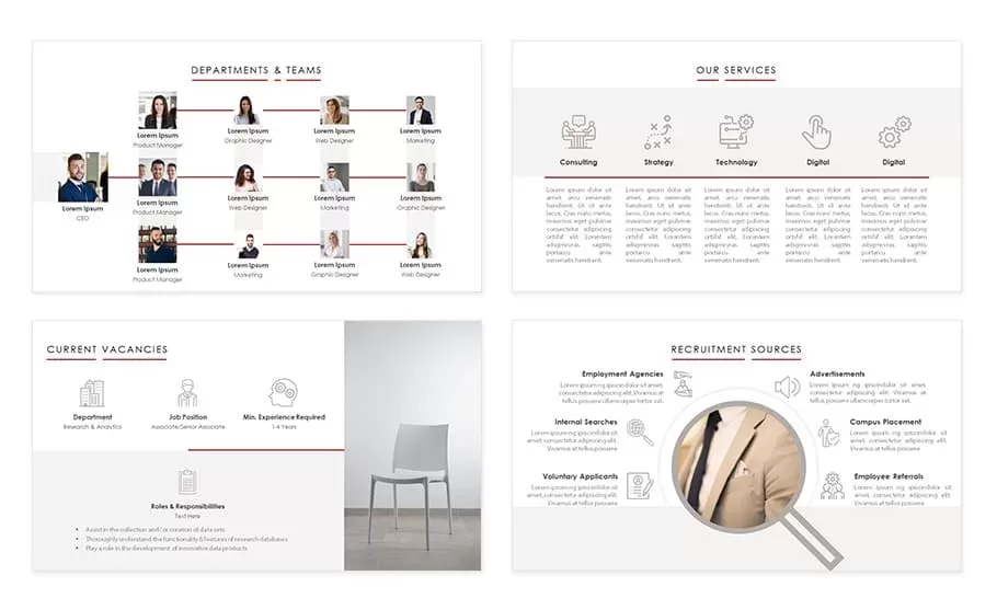 Recruiting process powerpoint presentation template