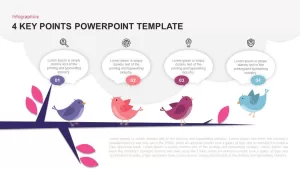 4 Key Points PowerPoint Template and Keynote Slide