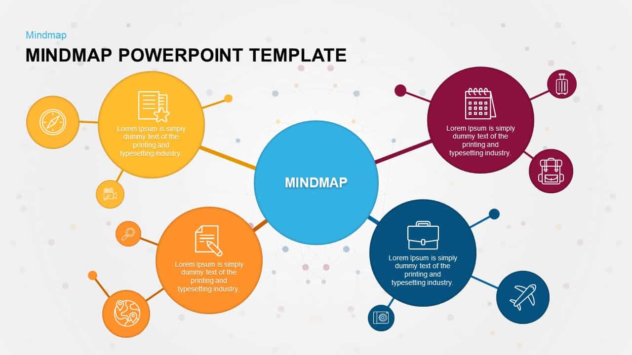 Mind Map PowerPoint Template and Keynote Slide ...