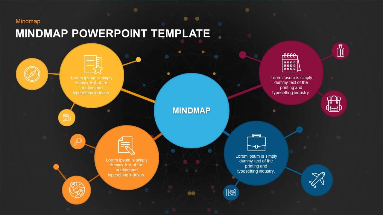 Mind Map PowerPoint Template and Keynote Slide 