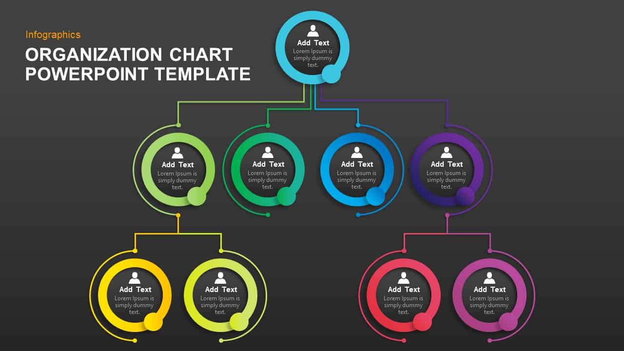 Simple Organizational Chart Template for PowerPoint and Keynote