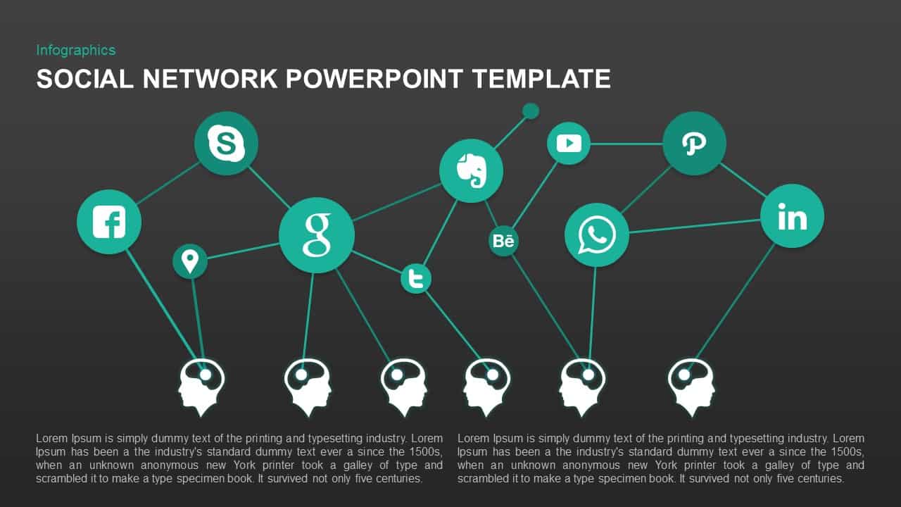 Social Network Template for PowerPoint and Keynote Presentation