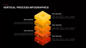 vertical process template for PowerPoint and keynote