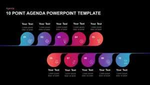 10 Step Agenda Template for PowerPoint and Keynote