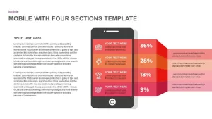 4 Stages Smartphone Template for PowerPoint and Keynote