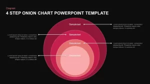 4 Steps Onion Diagram PowerPoint Template and Keynote