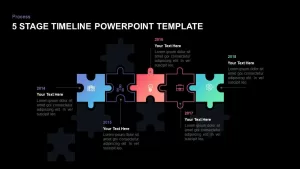 5 Stage Timeline Template for PowerPoint and Keynote