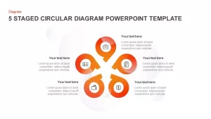 5 Step Circular Diagram PowerPoint Template and Keynote