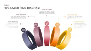 4 and 5 Ring Diagram Template for PowerPoint and Keynote