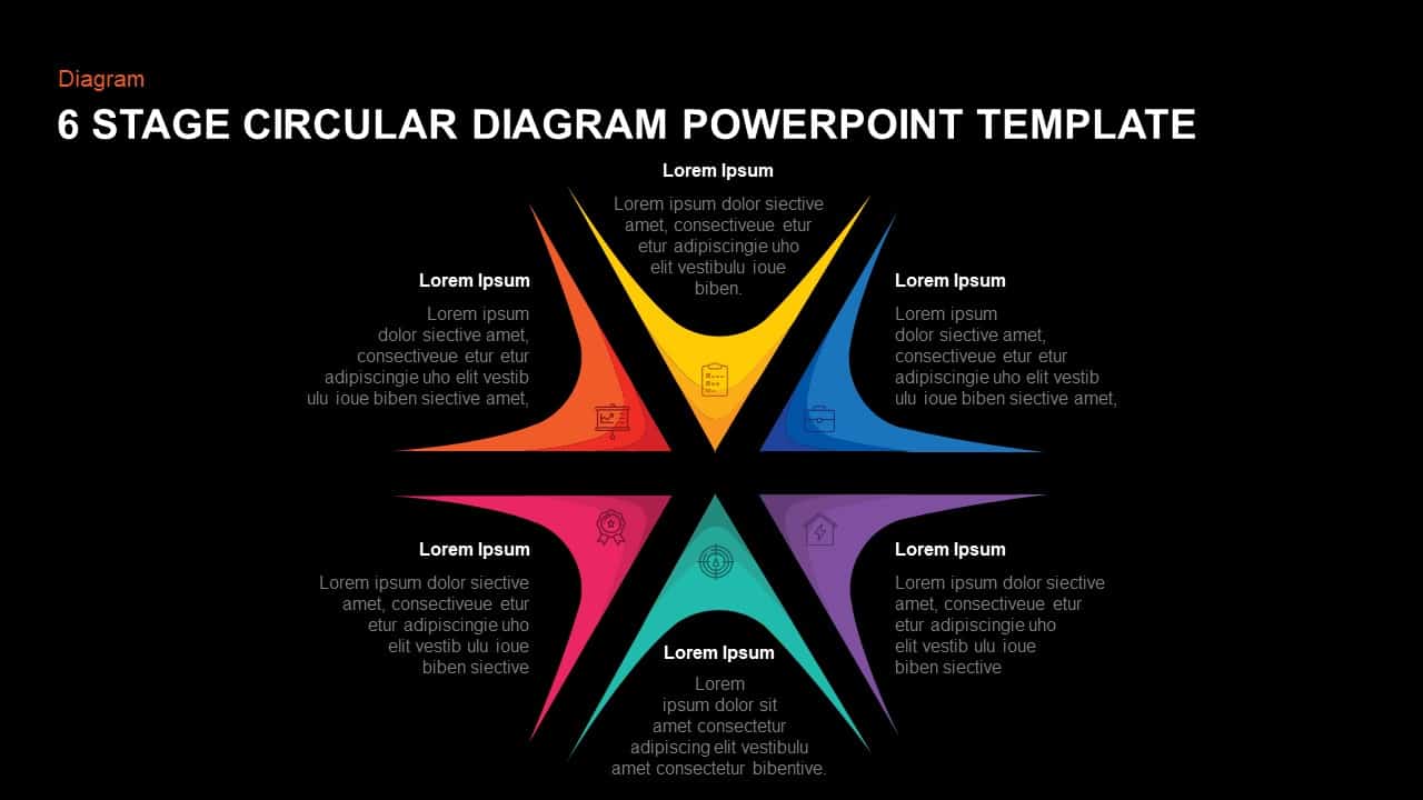 6 Step Circular Diagram With 2 Levels For Powerpoint Slidemodel Riset 9198