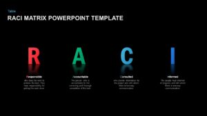 RACI matrix template for PowerPoint and keynote