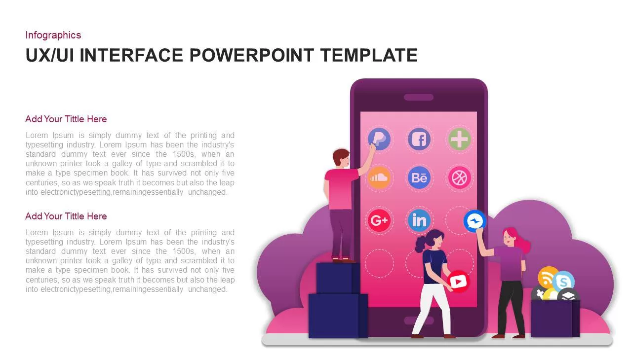 User interface (UI) PowerPoint template and Keynote