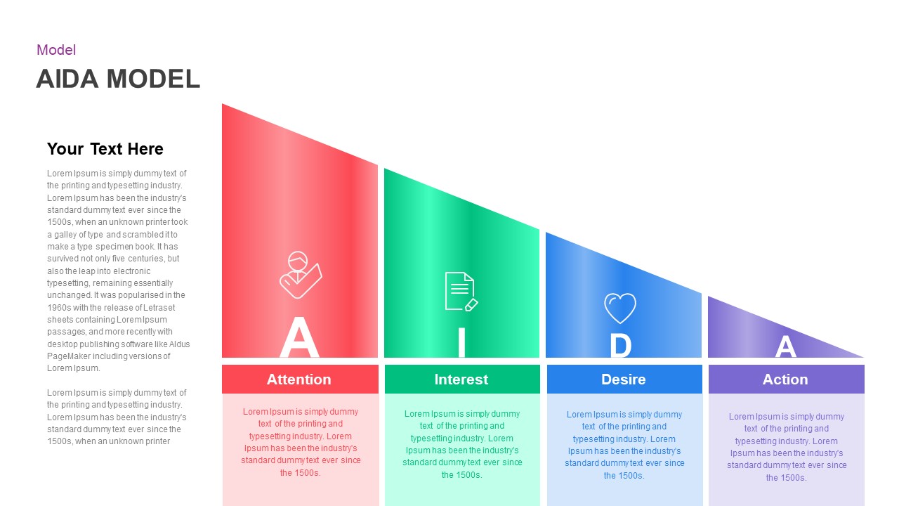 aida model ppt template