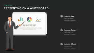 Whiteboard template for PowerPoint presentation