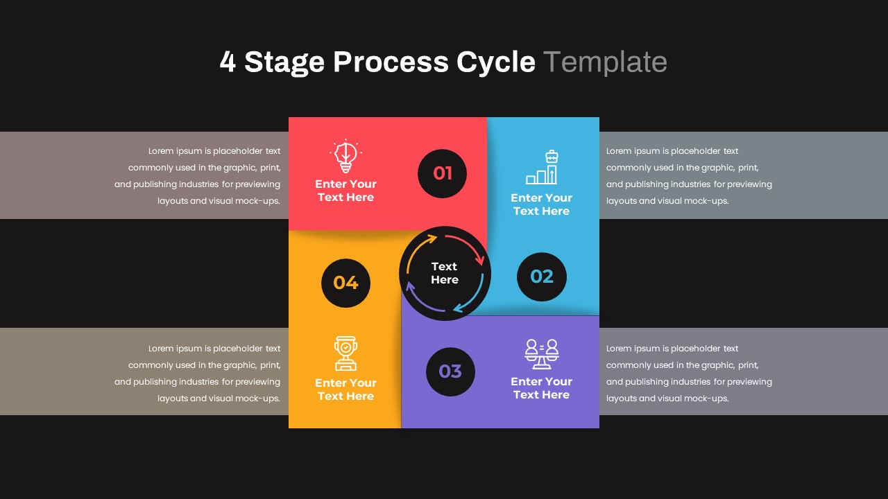 4 Step Process Cycle Powerpoint Template Keynote Diagram Hot Sex Picture 5358