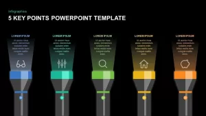 5 Key Points Template for PowerPoint