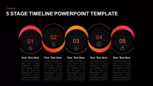 5 Stages Timeline Template for PowerPoint and Keynote
