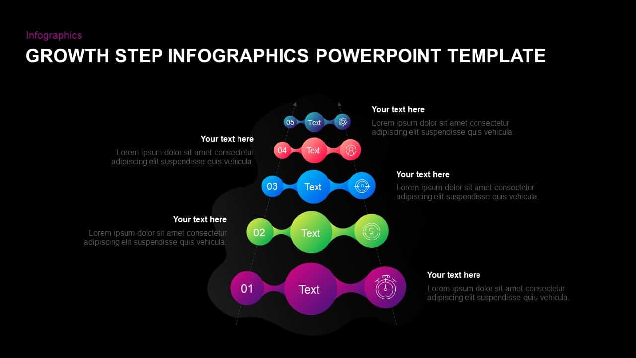 5 Step Growth Concept Powerpoint Template And Keynote 3639