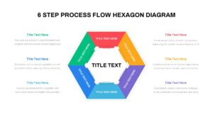 6 Step Process Flow Hexagon powerpoint