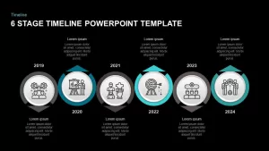 6 Step Timeline Template for PowerPoint &amp; Keynote