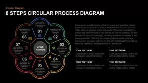 8 Step Circular Process Diagram Template for PowerPoint