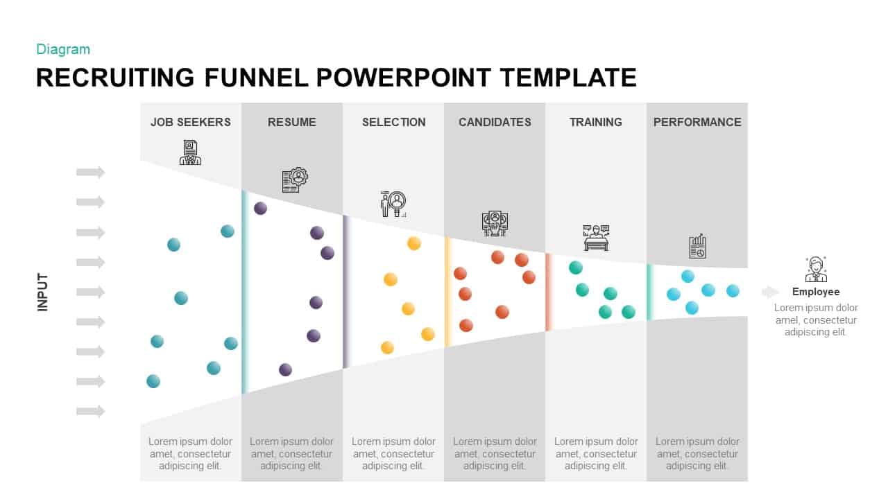 Recruiting Funnel Template for PowerPoint keynote Slidebazaar com