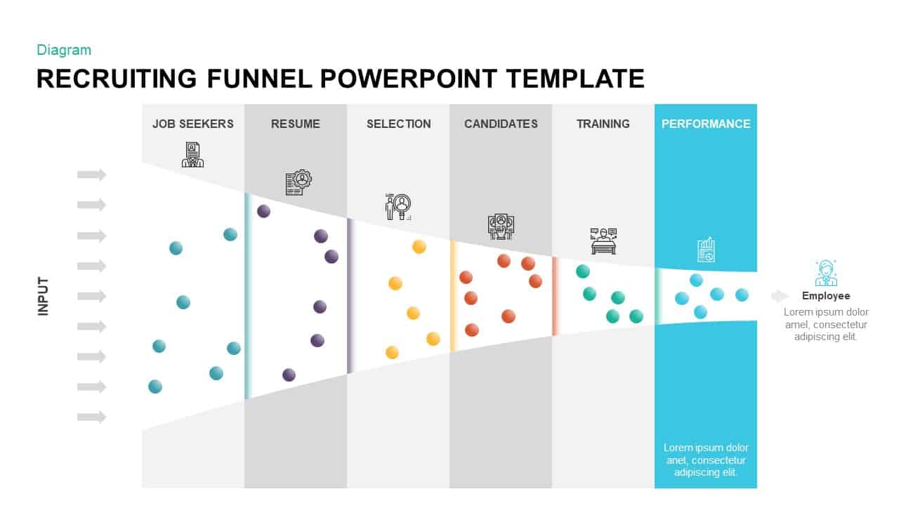 Recruiting Funnel Template for PowerPoint & keynote 