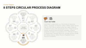 8 Step Circular Process Diagram PowerPoint Template Step 5