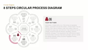 8 Step Circular Process Diagram PowerPoint Template Step 6