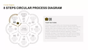 8 Step Circular Process Diagram PowerPoint Template