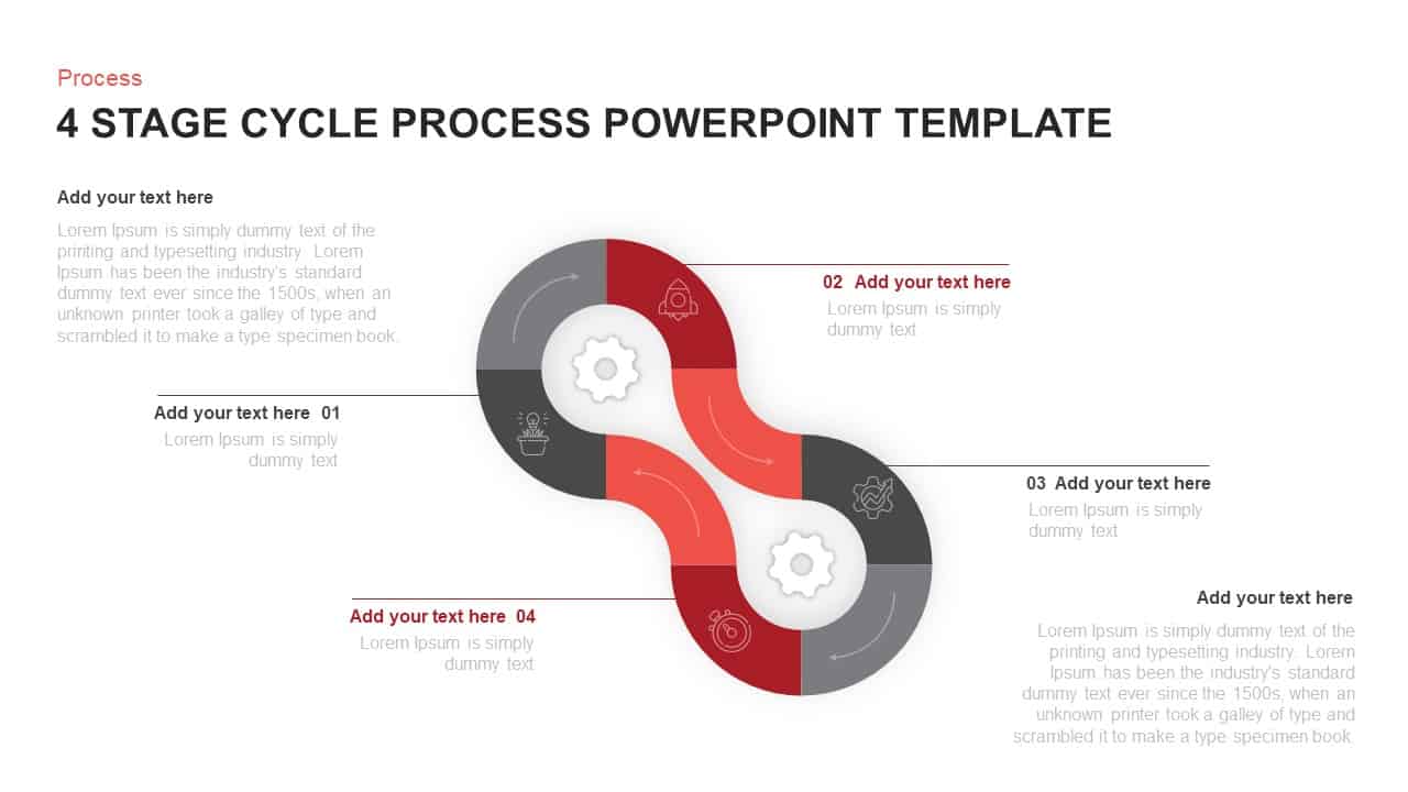Cycle Process PowerPoint Template and Keynote