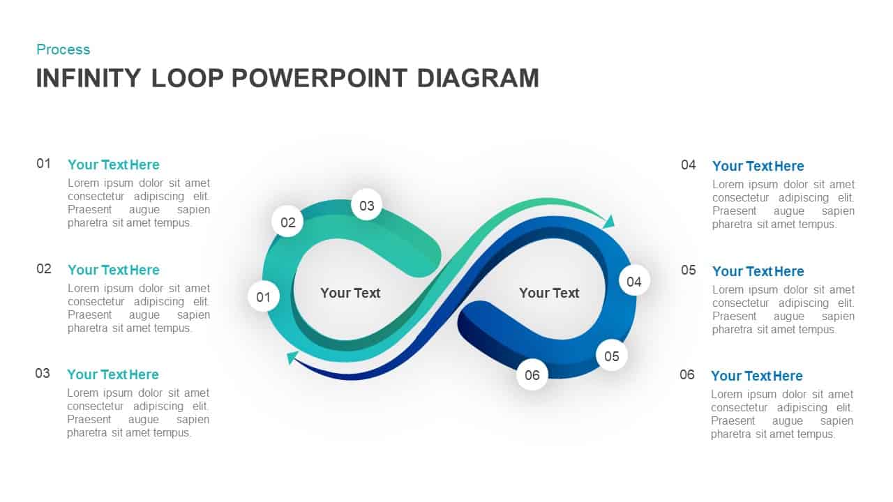 Infinity Loop Diagram PowerPoint Template