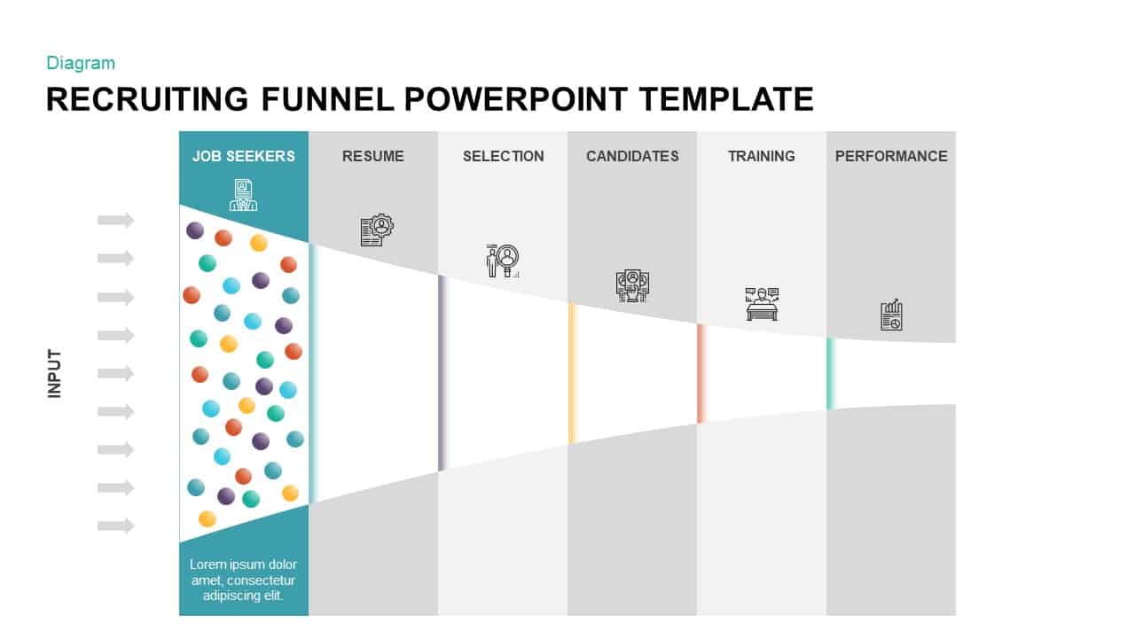 Recruiting Funnel Template for PowerPoint