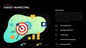 Target audience PowerPoint slide template