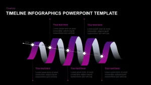 Timeline Infographics Ribbon Template for PowerPoint & Keynote