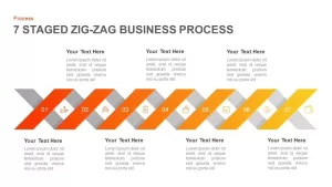 7 Stage Zigzag Business Process PowerPoint Template & Keynote