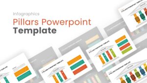 Pillars PowerPoint Template &#038; Keynote Diagram