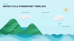 Water Cycle PowerPoint Template &#038; Keynote Diagram