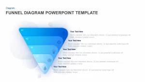 5 Step Funnel Diagram PowerPoint Template &#038; Keynote