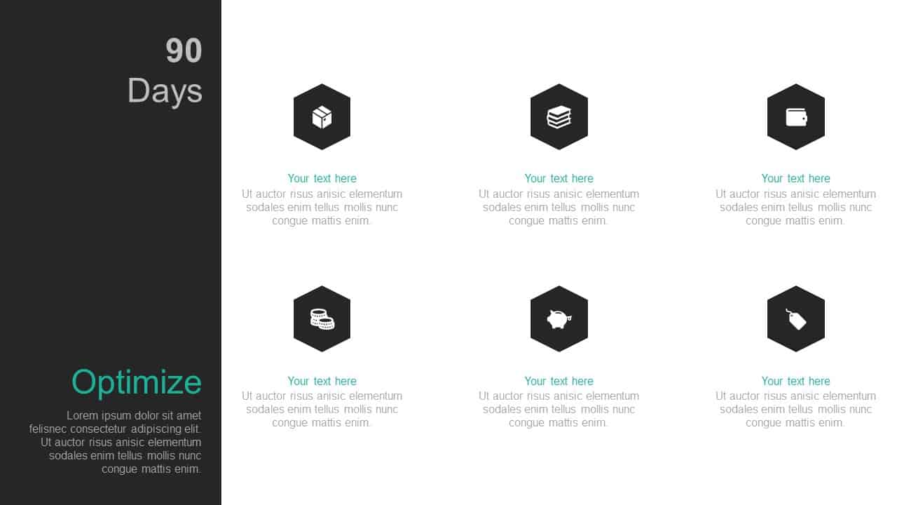 90 Day Business Plan PowerPoint Template