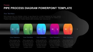 Pipe Process Diagram for PowerPoint Presentation